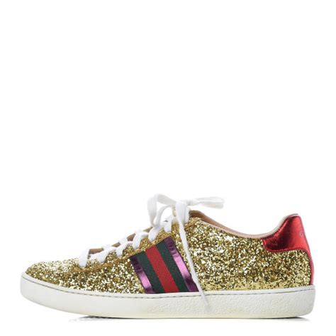 gold glitter web gucci sneakers|gucci glitter sneakers cheap.